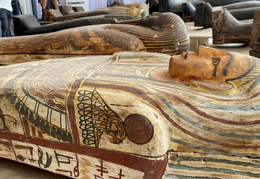 Декор саркофага в Древнем Египте