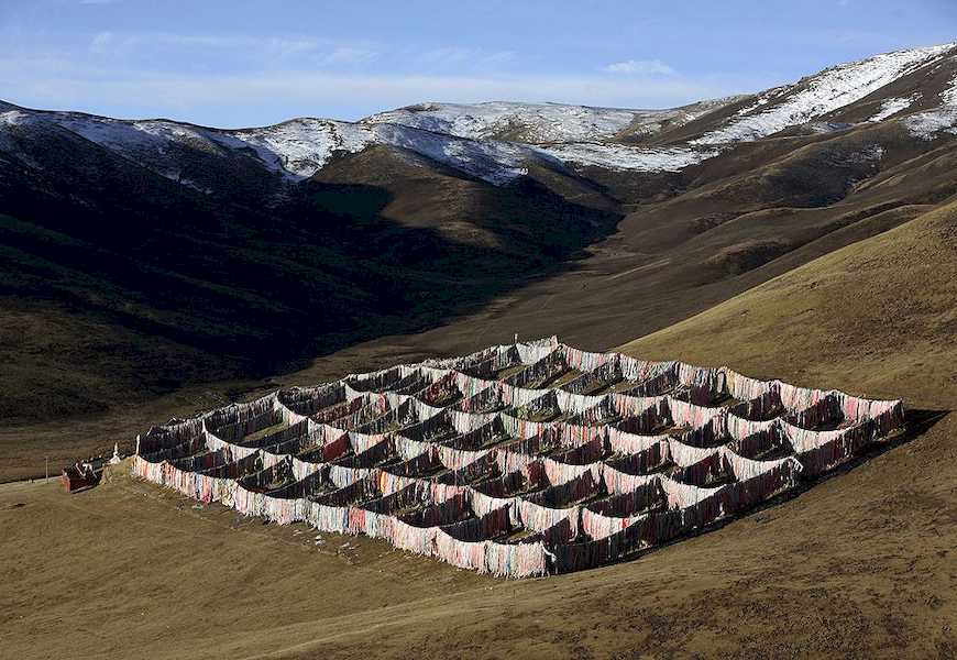 Самая большая площадка для тибетского "Небесного погребения"